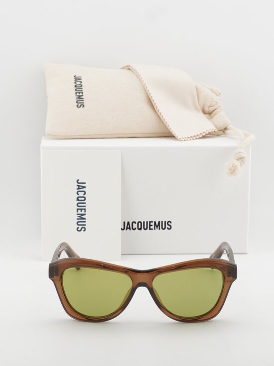 Jacquemus PALMIER JAC/59 C2 Cat Eye Sunglasses - Brown / Green main image 10